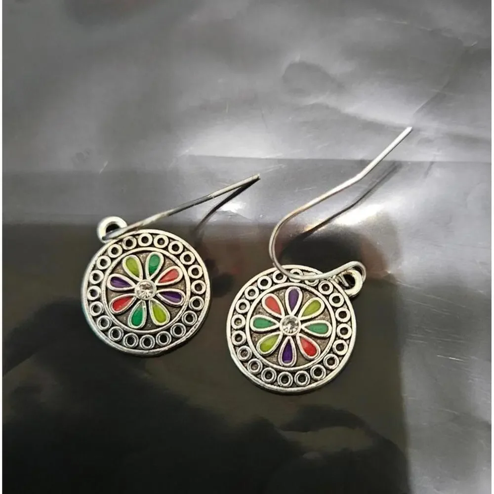 Set of 10 Pairs Assorted Women's Earrings with Turquoise and Western Designs New